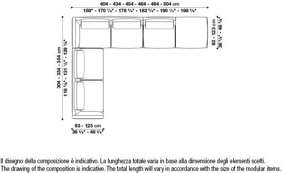 B&B Italia Модульный угловой диван из ткани Richard sun-id-1472345 - Вид №104