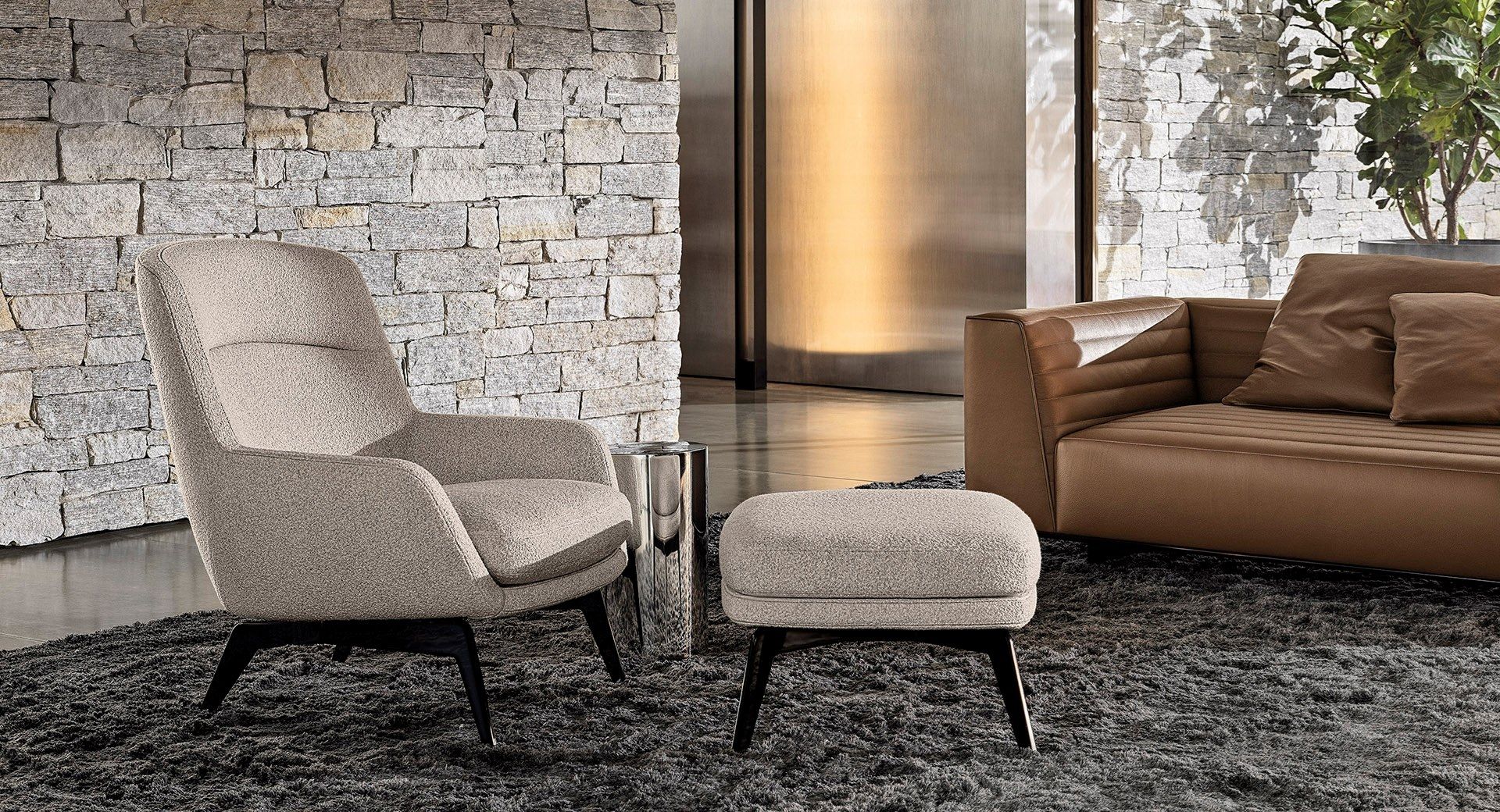 Ткань Bergère с подлокотниками Minotti Belt ARCH-00036700 - Вид №1