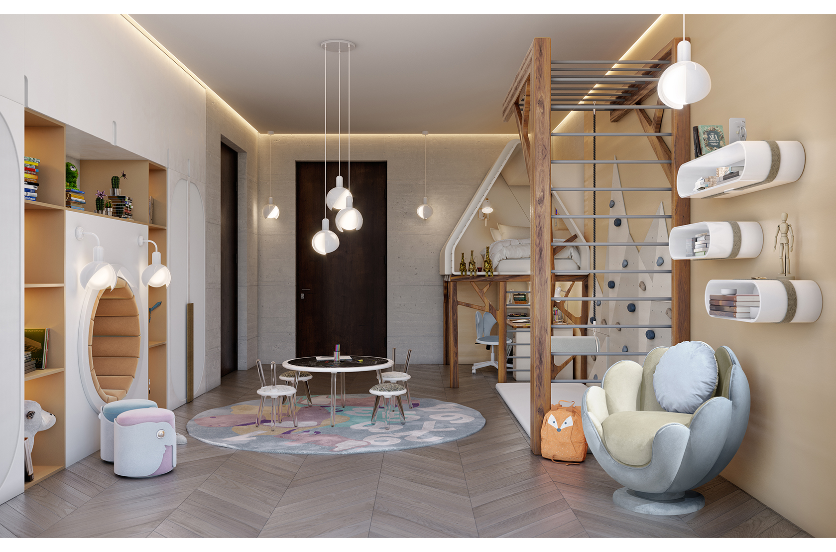 CIST641 Полки в детскую Облако Маленькое Circu  - Вид №16