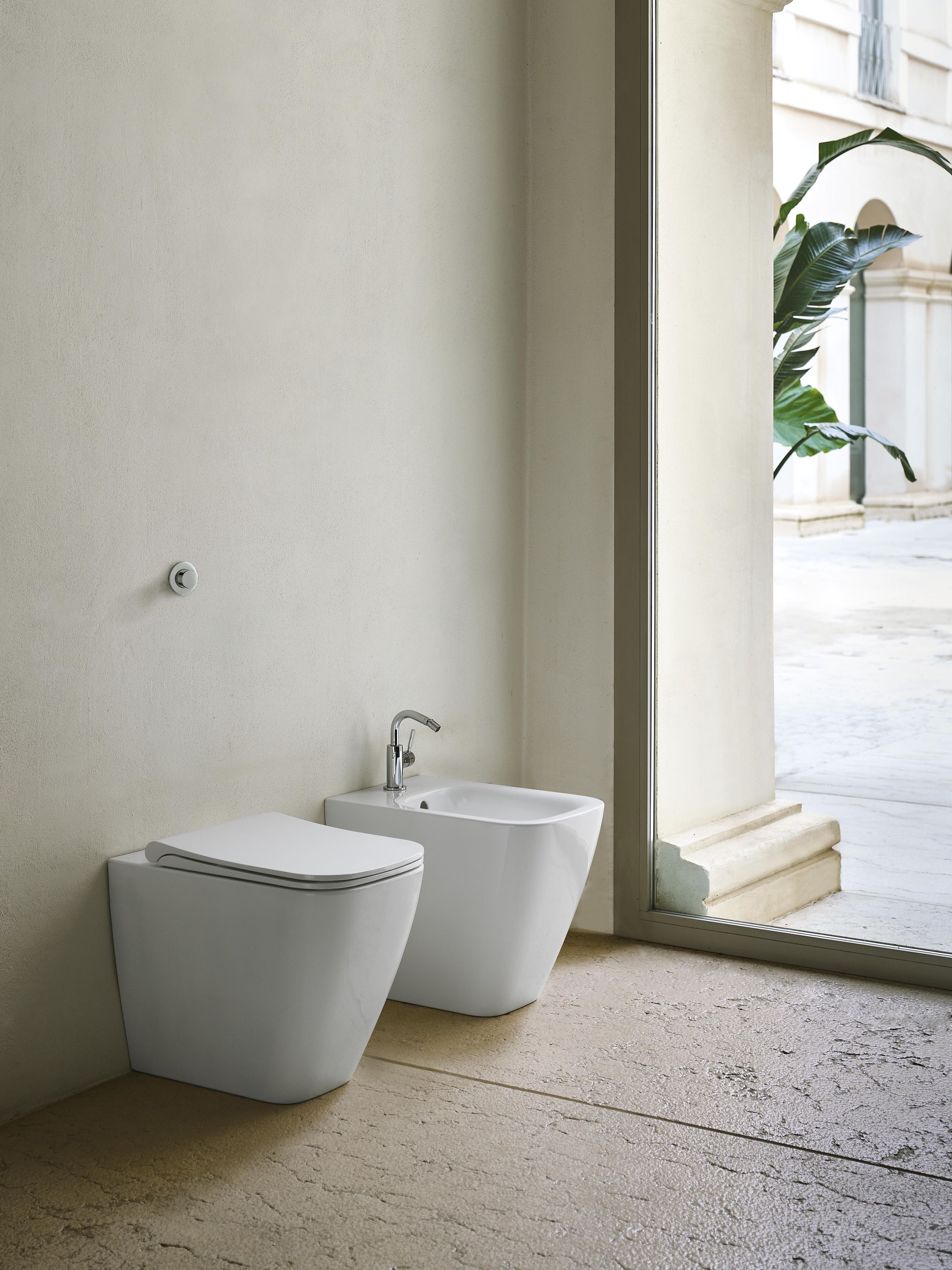 Керамическая настенная проволока для биде с переливом пола GSI ceramica Nubes ARCH-00067430 - Вид №1