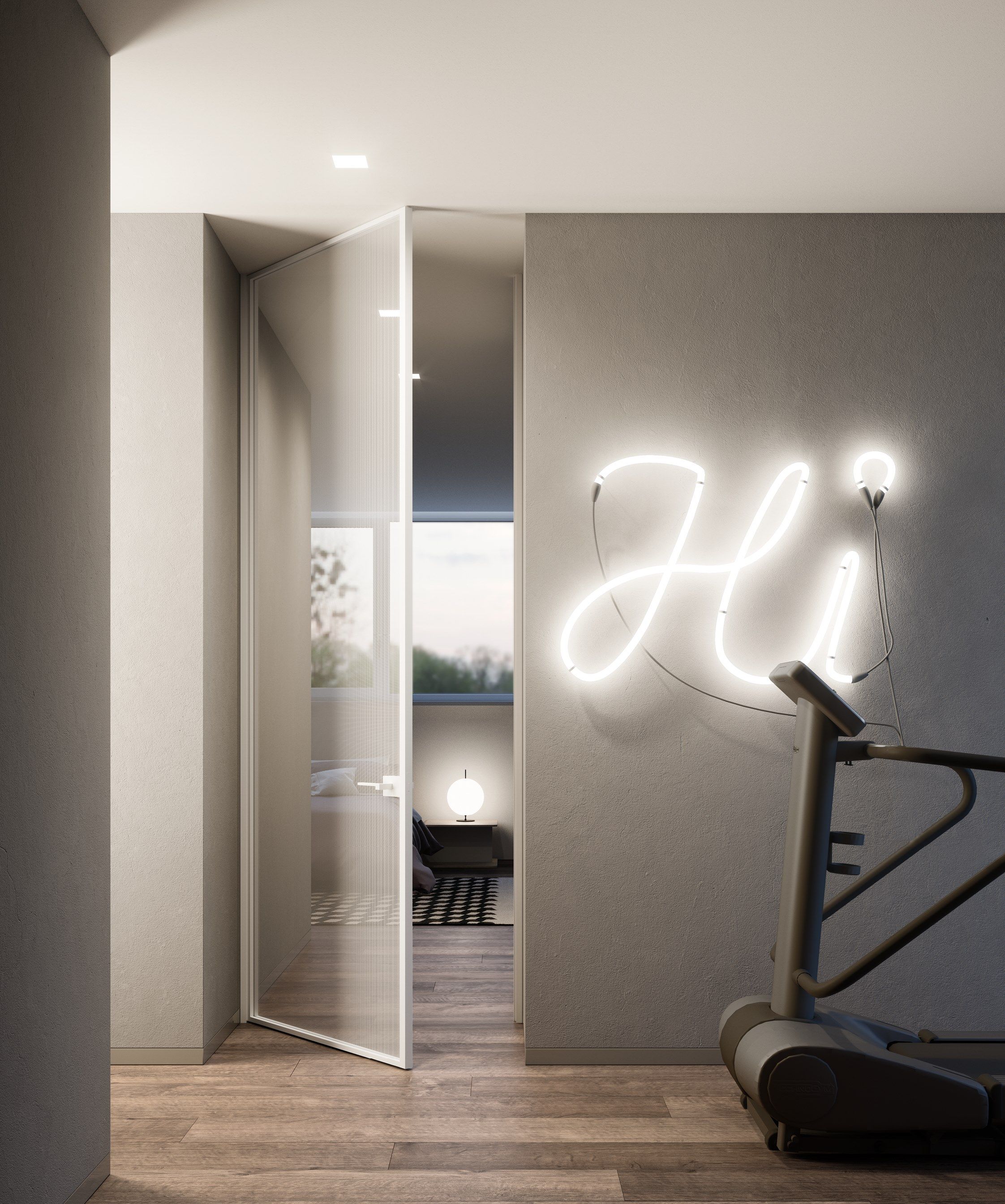 Стеклянная распашная дверь ADL мифический ARCH-00078530 - Вид №10