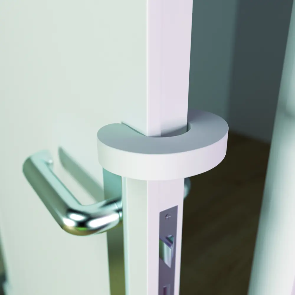 Блокиратор двери «Зебра» CD5080, резина, цвет белый Santreyd STLM-2087778 - Вид №1