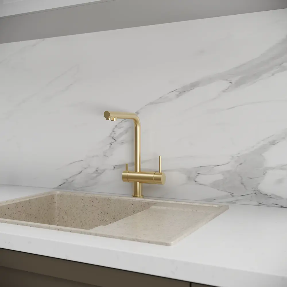 Смеситель для кухни Vidage общая высота 33 см цвет золотой STLM-2134073 - Вид №9