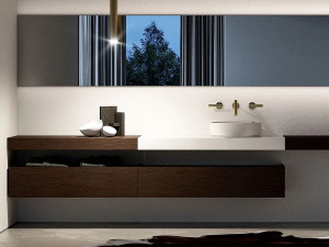 Подвесная консоль для умывальника из Cristalplant®