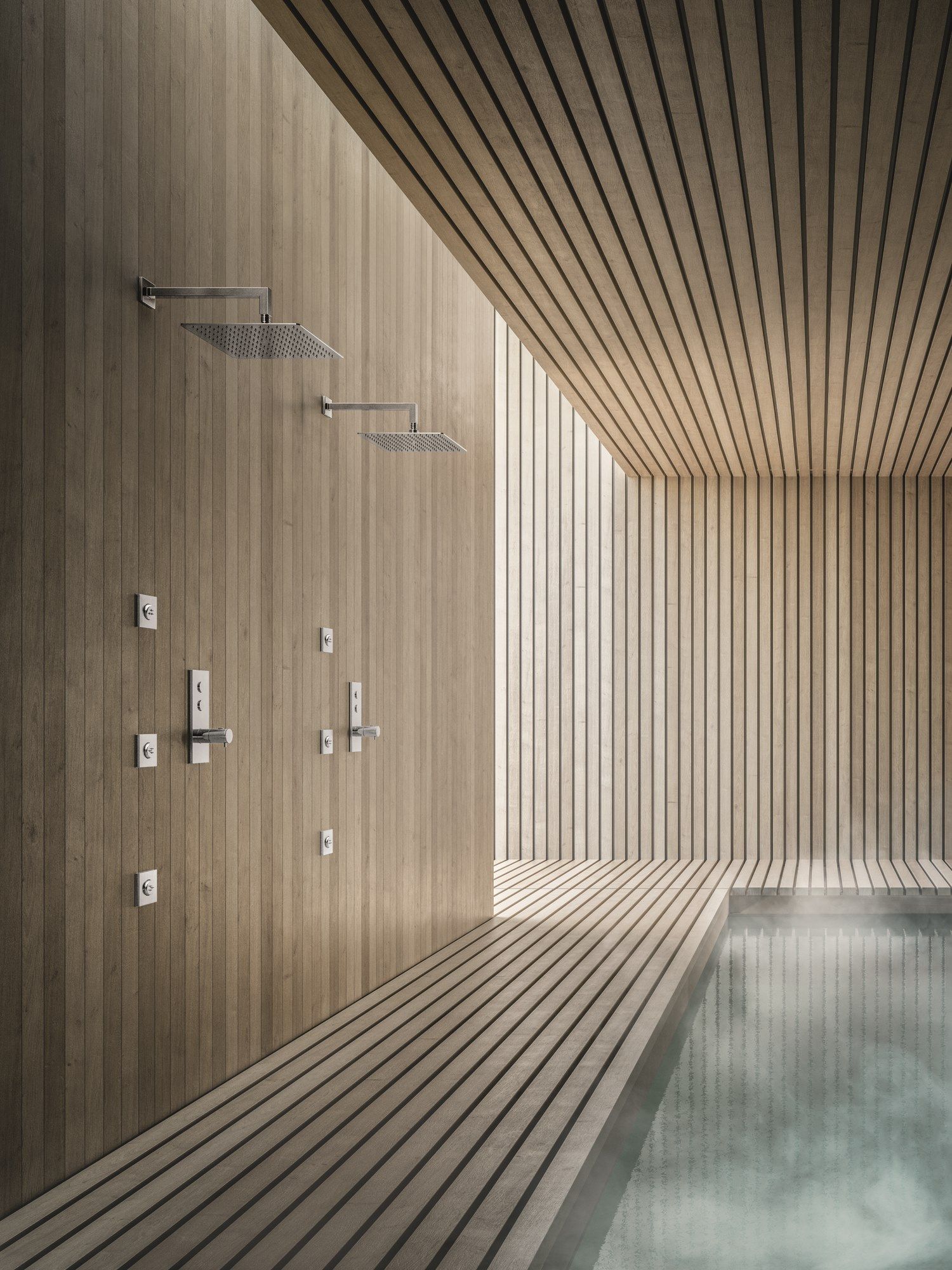 Потолочная квадратная душевая головка с системой защиты от накипи CRISTINA Rubinetterie душевые головки и рычаги-Shower &amp ARCH-00069661 - Вид №2