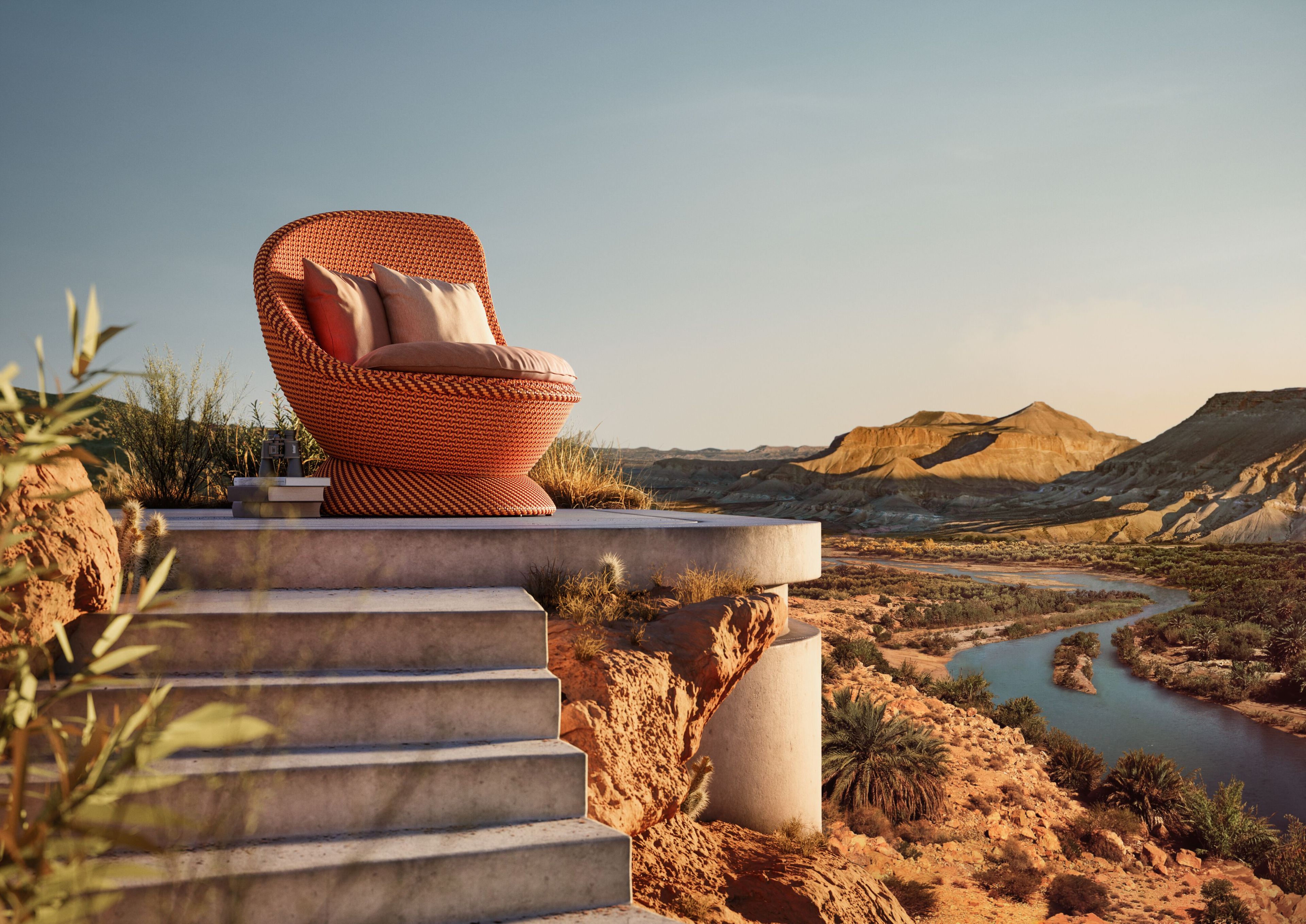 Садовое кресло из синтетического волокна DEDON PAPYON ARCH-00089513 - Вид №3