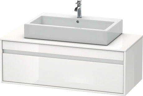 KT669602222 Ketho Тумбочка подвесная Белый глянцевый декор Duravit - Вид №2