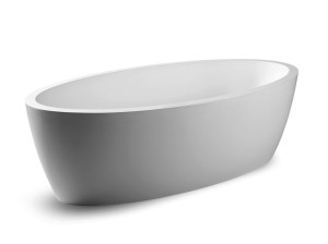 Овальная ванна в центре комнаты