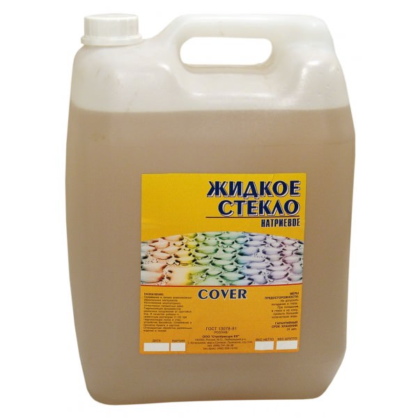 Жидкое стекло натриевое Ковер универсал 14кг Cover 3611 - Вид №1