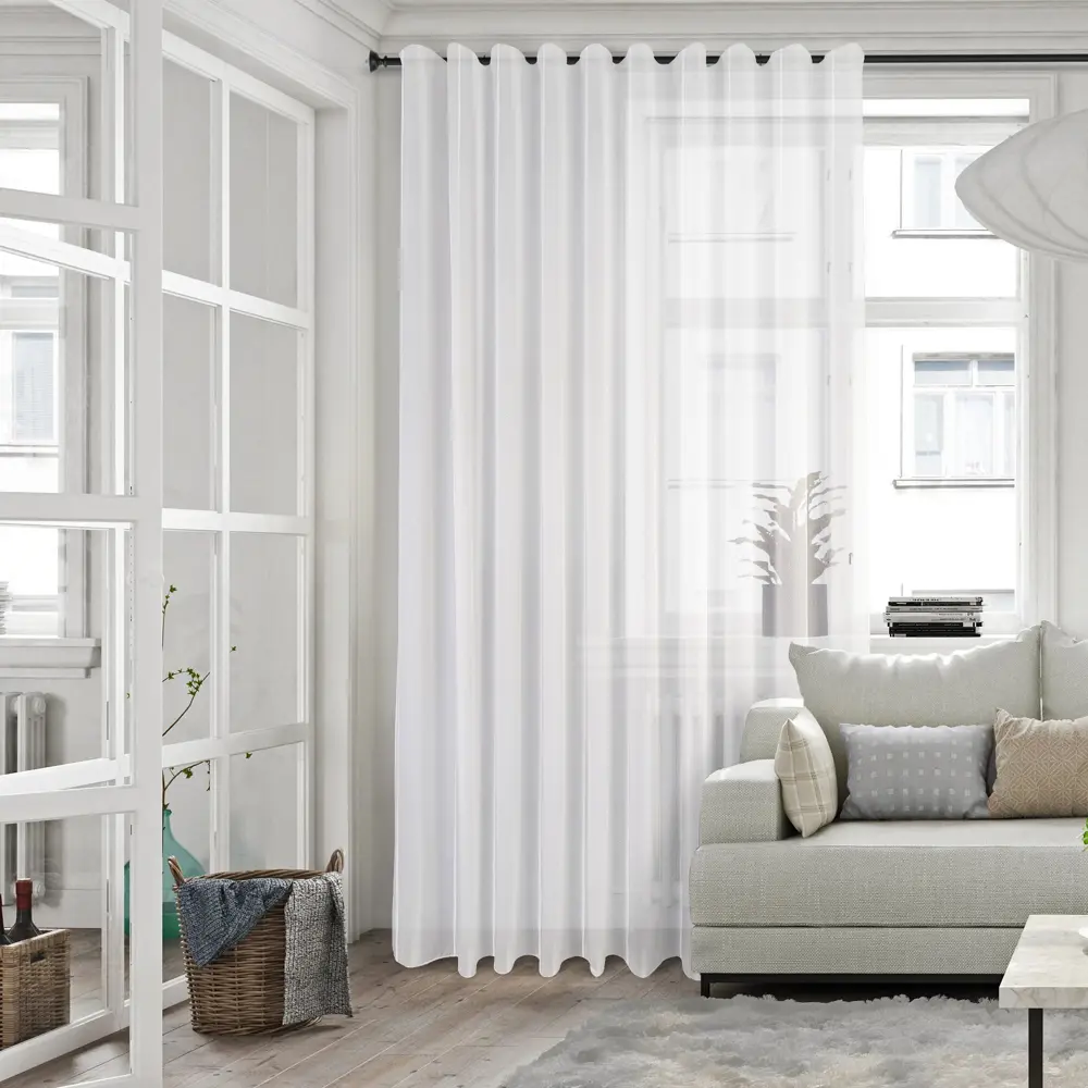 Тюль на ленте Kate 300x280 см цвет кремовый MIAMOZA STLM-2019420