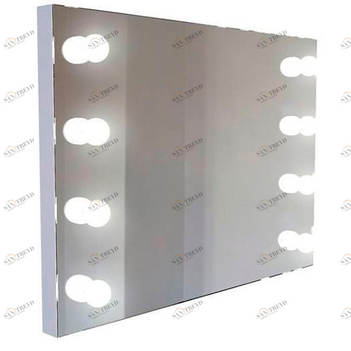 Зеркало гримерное с подсветкой прямоугольное "Стэллар-2" GRAUM ДИЗАЙНЕРСКИЕ 304052 Зеркальный 