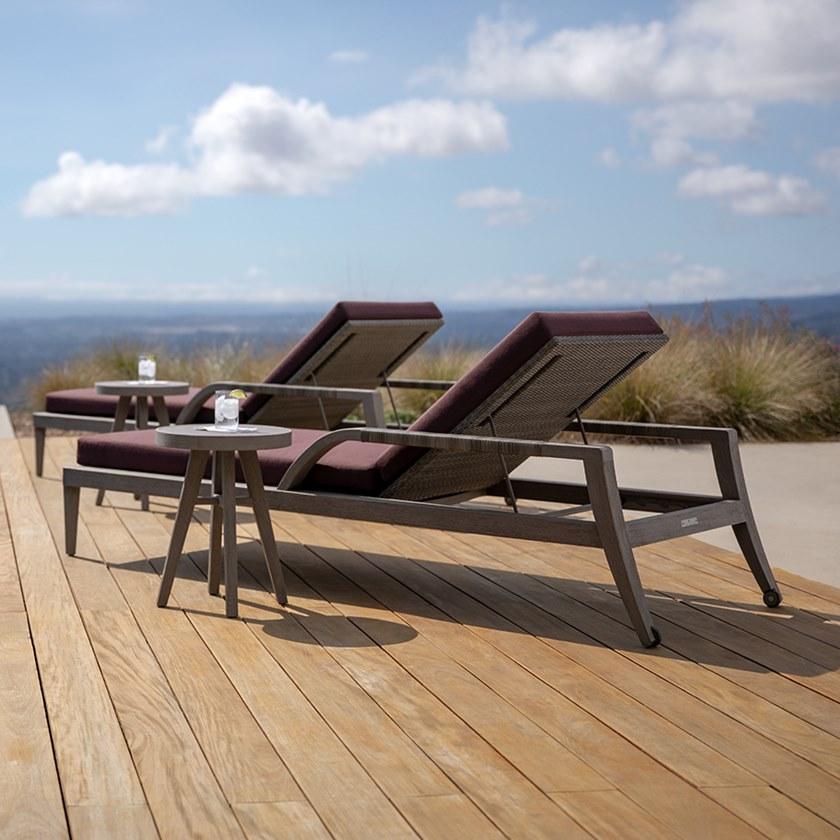 JANUS et Cie Круглый садовый столик из тика Rock garden sun-id-1368364 - Вид №4