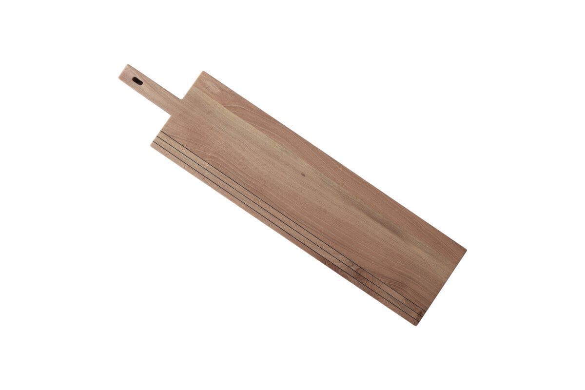 Прямоугольная сервировочная доска из грецкого ореха с ручкой Deodara Linear ARCH-00073836 - Вид №2