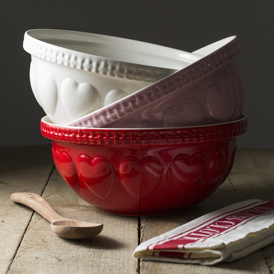 2006.021 Миска для смешивания hearts, D29 см, 4 л, красная Mason Cash  - Вид №5