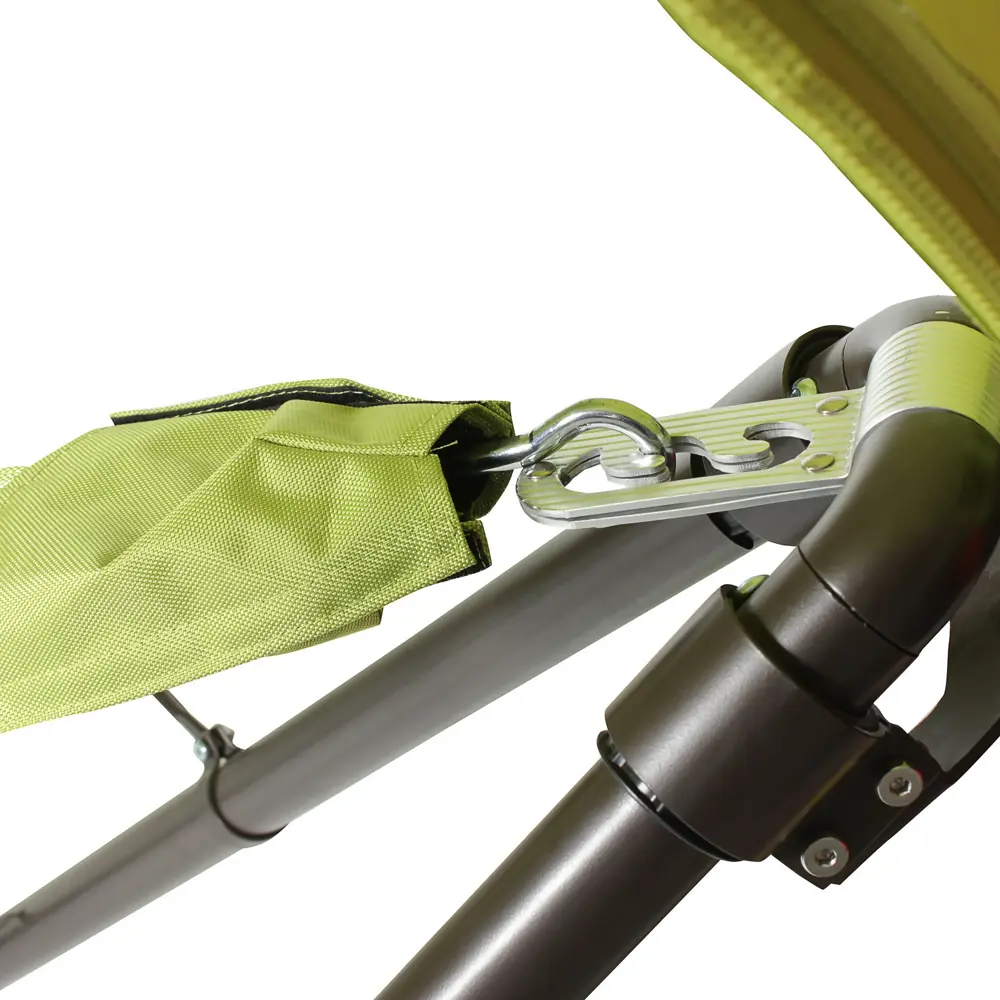 Гамак-гондола садовый 190x320 см, с тентом, сталь/пвх Santreyd STLM-2128065 - Вид №2