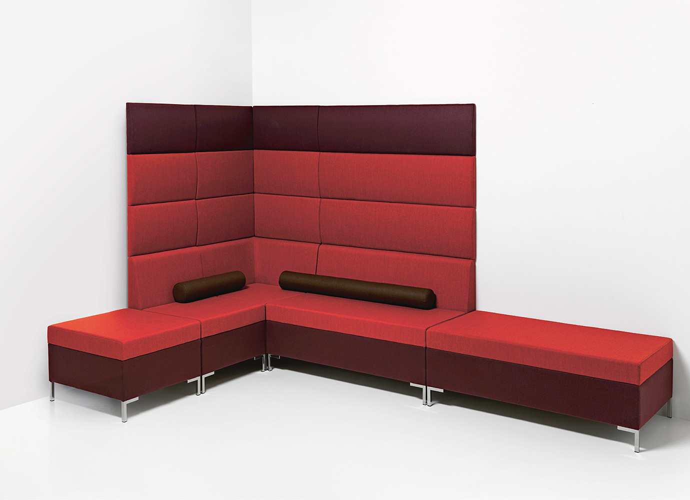 Abaco 752 Модульная система сидений. Сиденье и спинка мягкие. Стальной каркас. Угловой модуль. Et al. Abaco - Вид №1