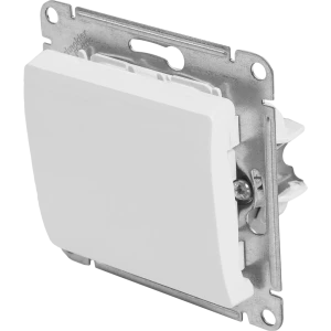 Выключатель проходной встраиваемый Systeme Electric Glossa СХ6 1 клавиша цвет молочный 84730746 STLM-2205863