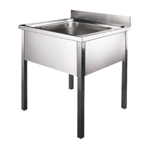 93150 Нержавеющая большегрузная мойка на ножках, 700 x 700 x 850 мм SANELA