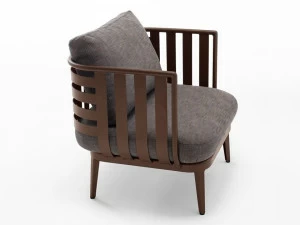 RODA Садовое кресло из алюминия и ткани с подлокотниками Thea