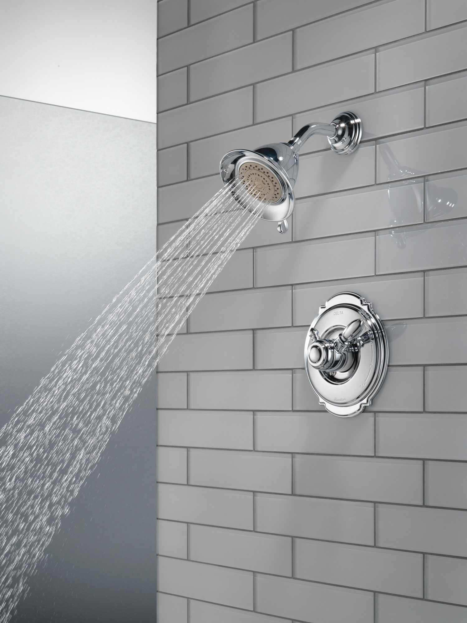 T17255-NP Облицовка для душа Monitor® серии 17 Delta Faucet Victorian Жемчужный никель и латунь - Вид №6