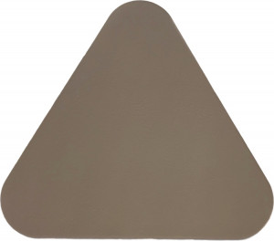 10646798 ADJ Треугольная подставка под бокалы двусторонняя 12х12см, капучино/шоколад Кожа искусственная
