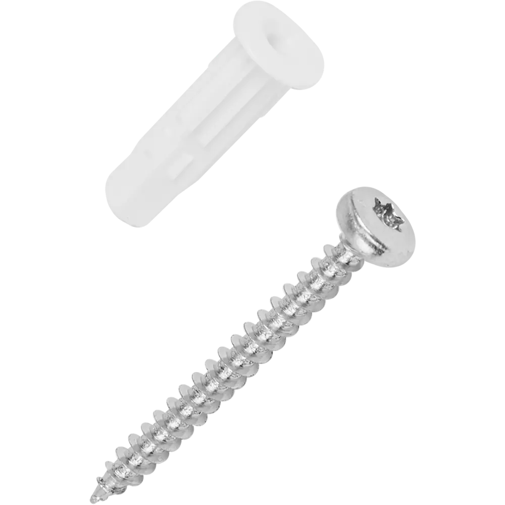 Дюбель универсальный с шурупом Европартнер, 4x40 мм, нейлон, сталь, 30 шт STLM-2059119