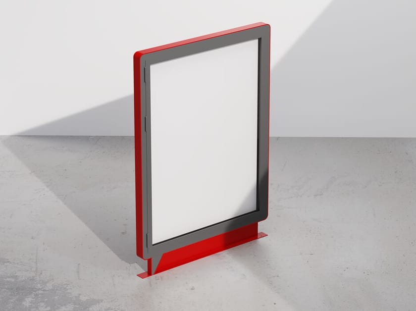 Металлическая двухсторонняя доска объявлений с открывающейся дверью DIMCAR всплывающее окно ARCH-00152944