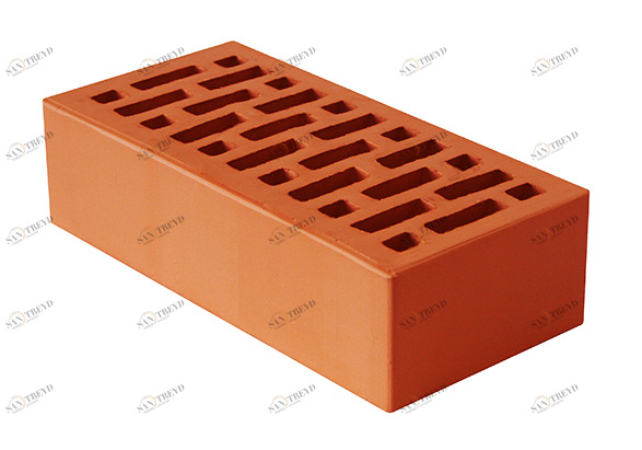 Кирпич облицовочный одинарный М-150 красный персик Новомосковский 5533