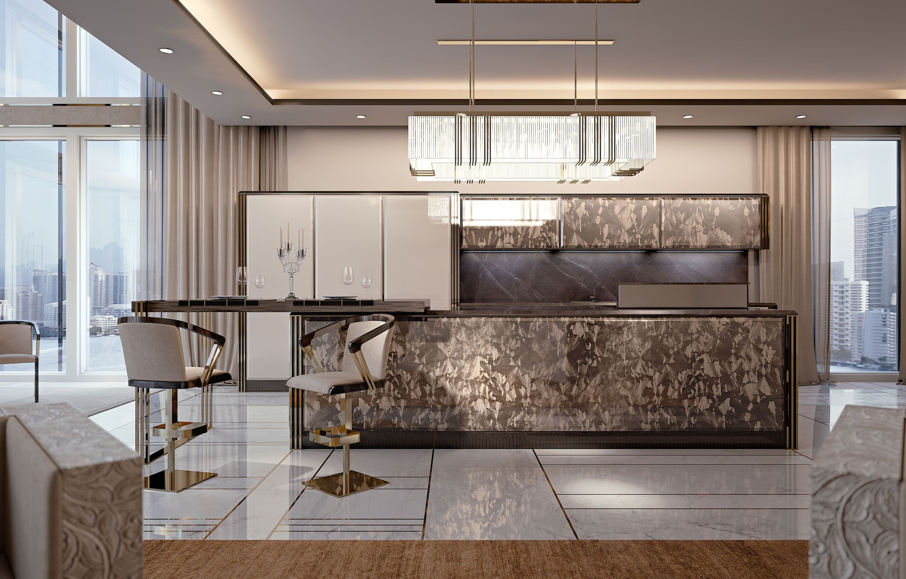 Деревянная линейная кухня на заказ Bizzotto Italia Symphony-Infinity ARCH-00133258 - Вид №3