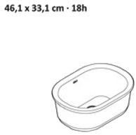 Накладная раковина на столешницу  овальная KRION Epoque sun-id-1487304 - Вид №3