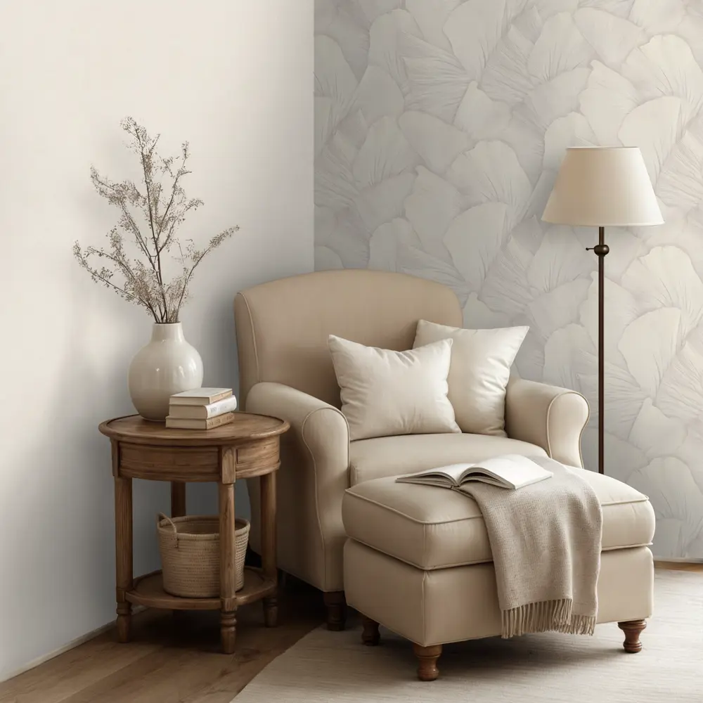 Обои флизелиновые Euro Decor Serena светло-бежевые 1.06 м ED7344-17 89452730 STLM-2132842 - Вид №4