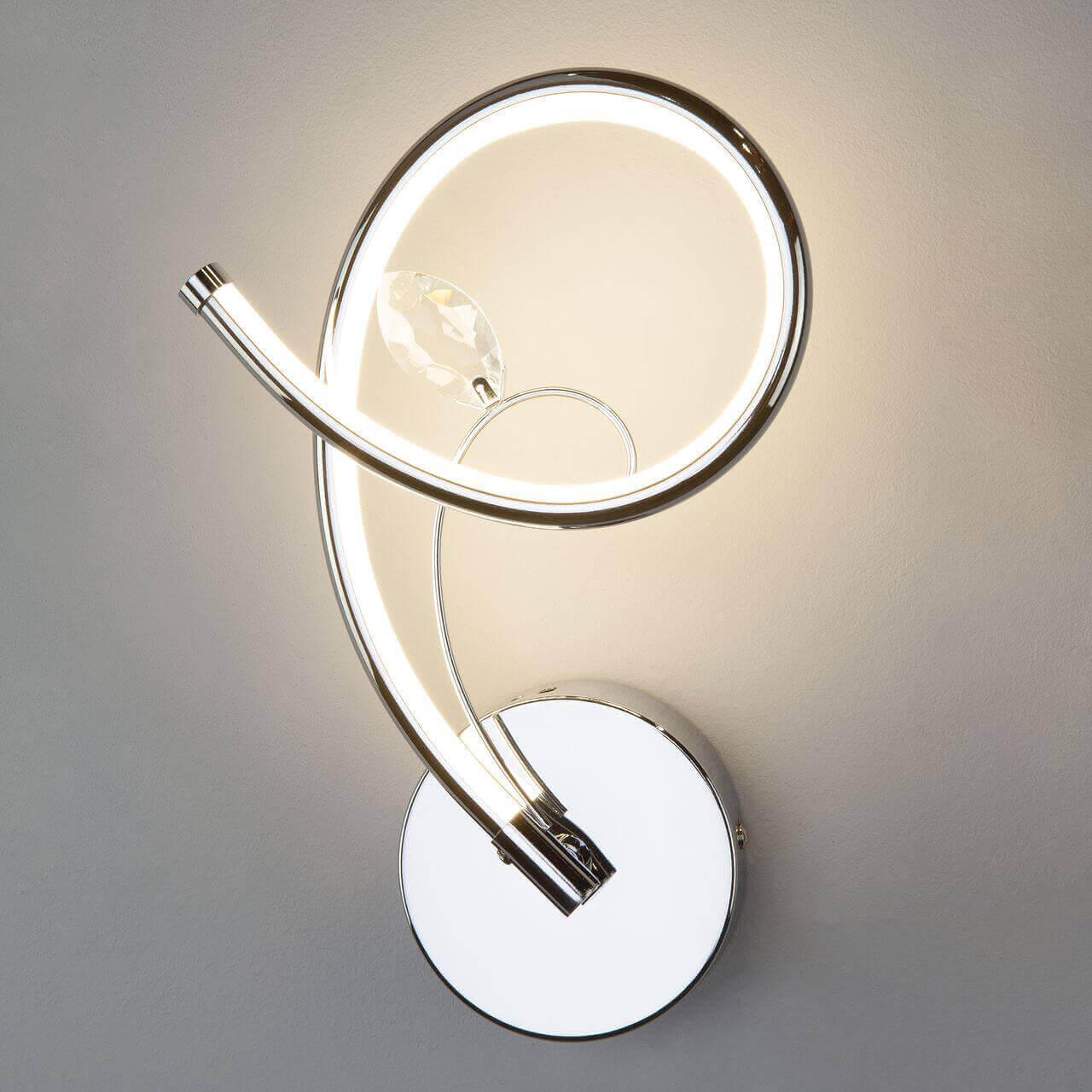 Бра светодиодное хром Agata 90089/1 EUROSVET AGATA 00-3928867 Хром - Вид №1