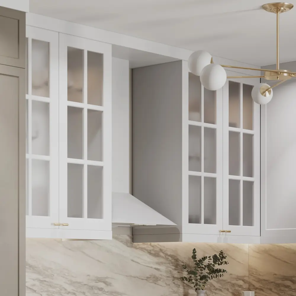 Фасад для кухни Ньюпорт Delinia ID - матовый белый МДФ с филенкой 82010401 STLM-0017291 - Вид №8