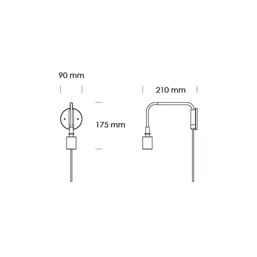1960839 MENU Настенный светильник из штапеля Латунь  - Вид №4