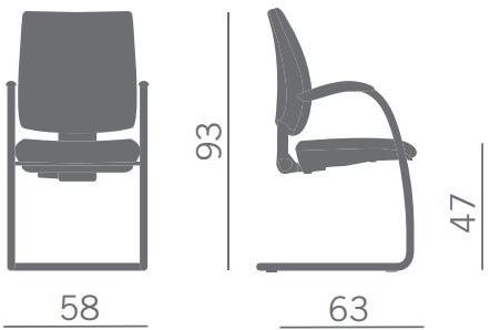Kastel Стул консольный из ткани с подлокотниками Kubix sun-id-1357187 - Вид №2