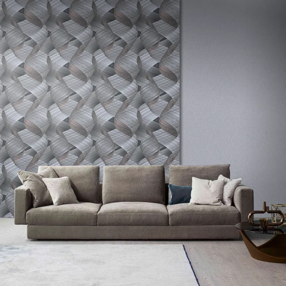 Обои флизелиновые Erismann Fusion серые 1.06 м 60080-07 STLM-2207532 - Вид №2