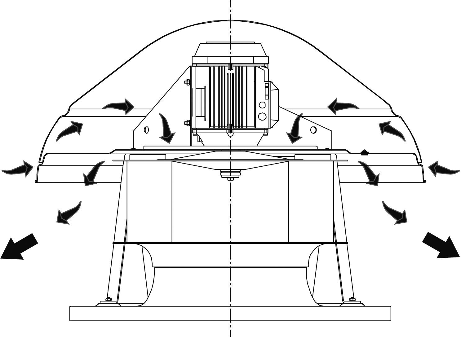Центробежный экстрактор крыши S&P Italia MAX TEMP CTHB/CTHT ARCH-00017171 - Вид №1