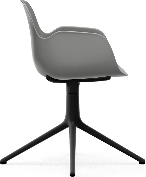 606111 Кресло Swivel 4L Black Alu Grey Normann Copenhagen Form - Вид №2