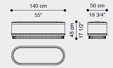 Бархатная мягкая скамейка ETRO Home Interiors Meriam ARCH-00065797 - Вид №4