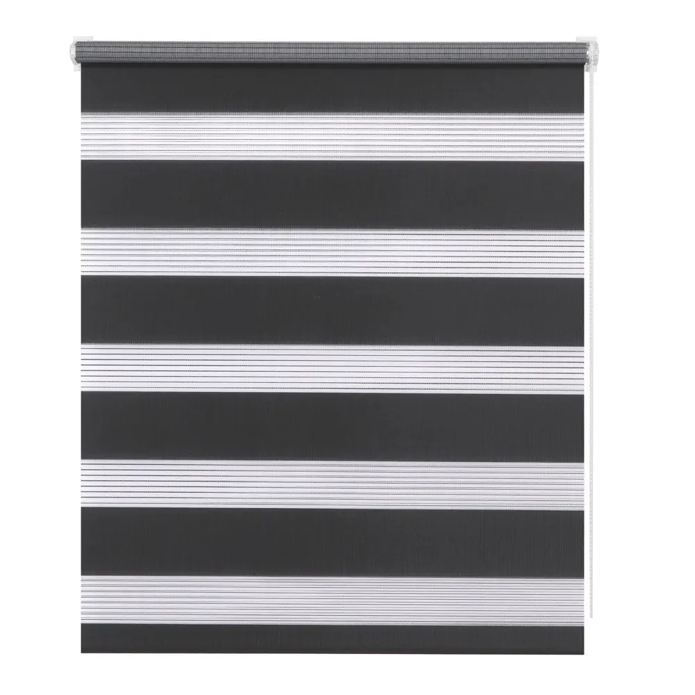 Штора рулонная день-ночь Мелоди 60x175 см графит MIAMOZA STLM-2144569