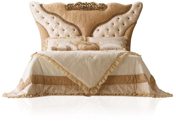 A.R. Arredamenti Двуспальная кровать с мягким изголовьем Grand royal 1471 - Вид №1