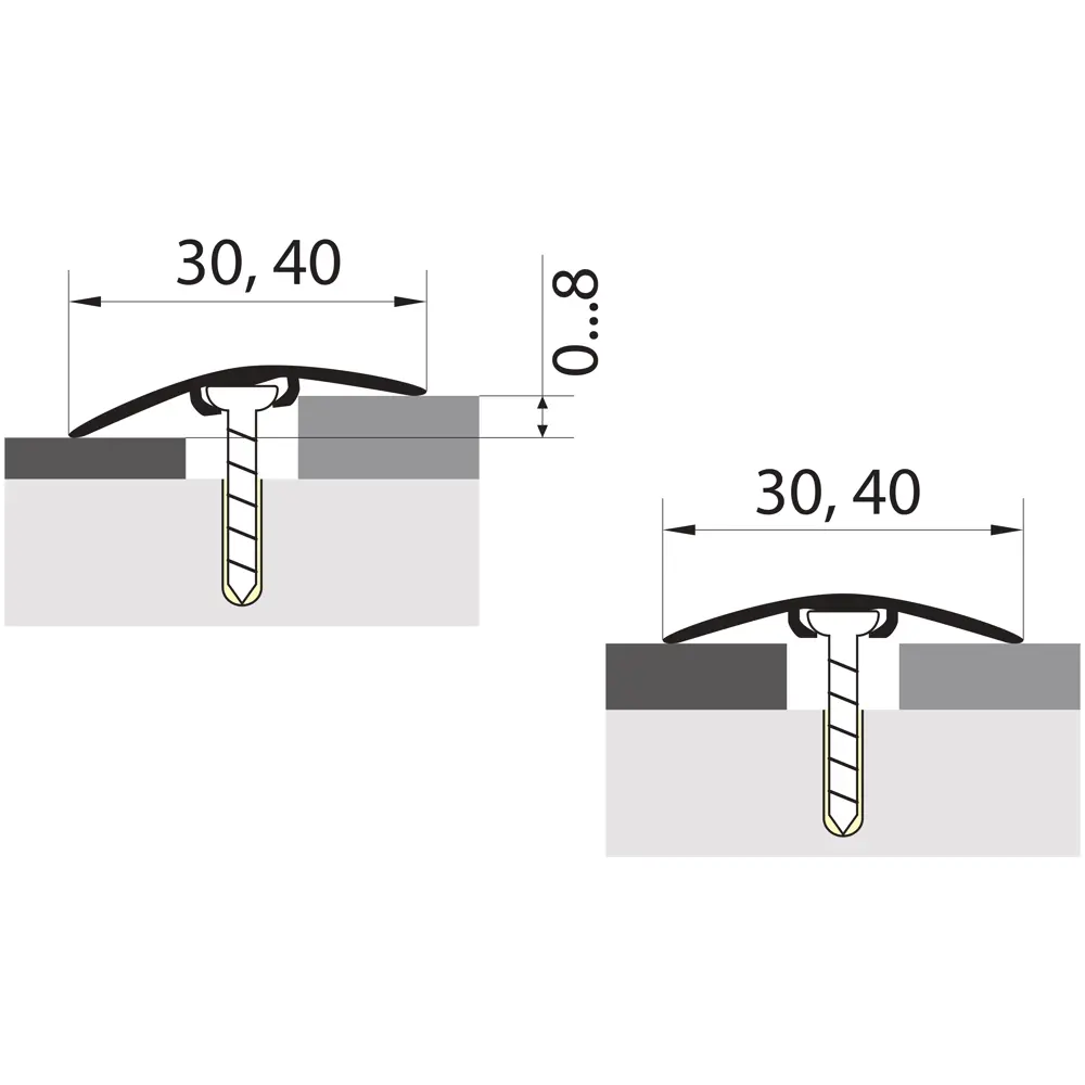 ARTENS Разноуровневый порог-кант под ольху 1800 мм 17869618 STLM-0891890 - Вид №6