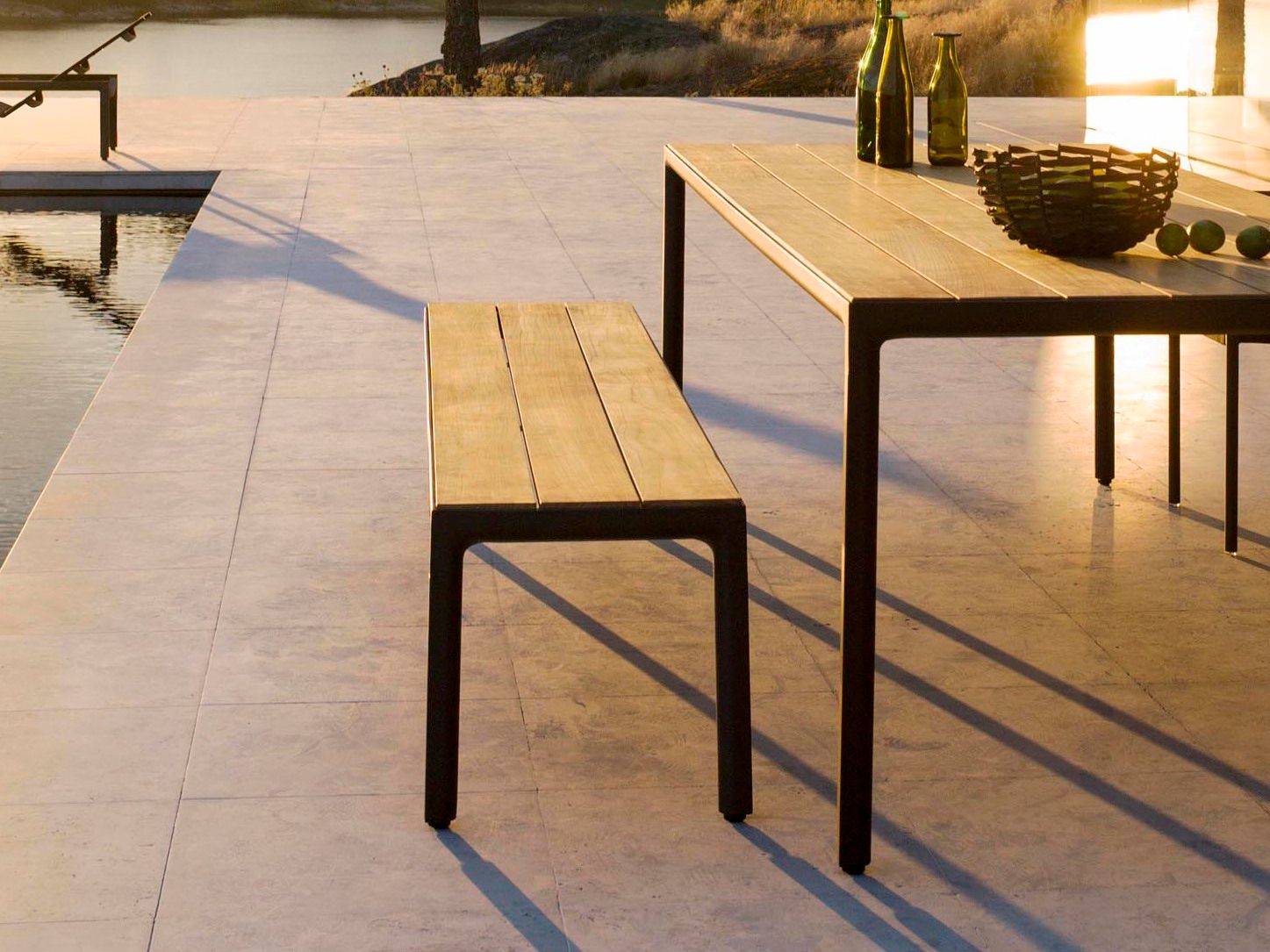 Садовая скамейка из тикового дерева TRIBÙ Illum ARCH-00109962 - Вид №2