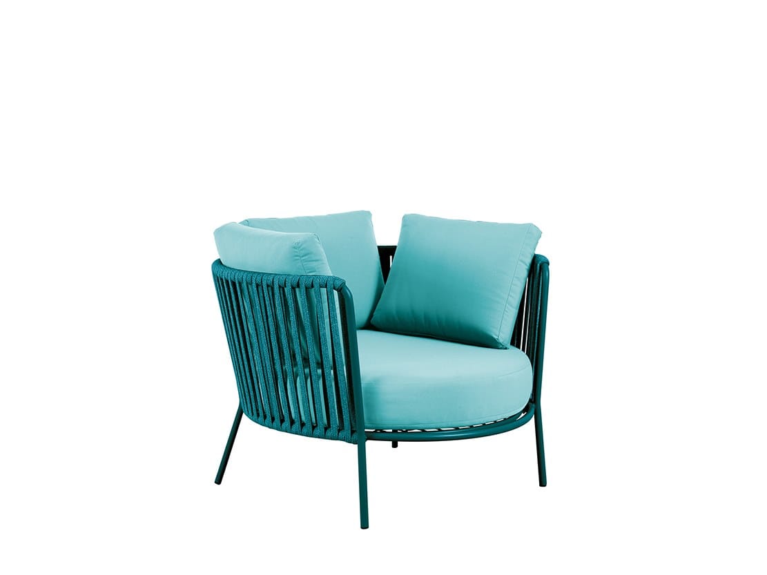 Тканевое садовое кресло с подлокотниками Vermobil Daisy Rope ARCH-00146946 - Вид №6