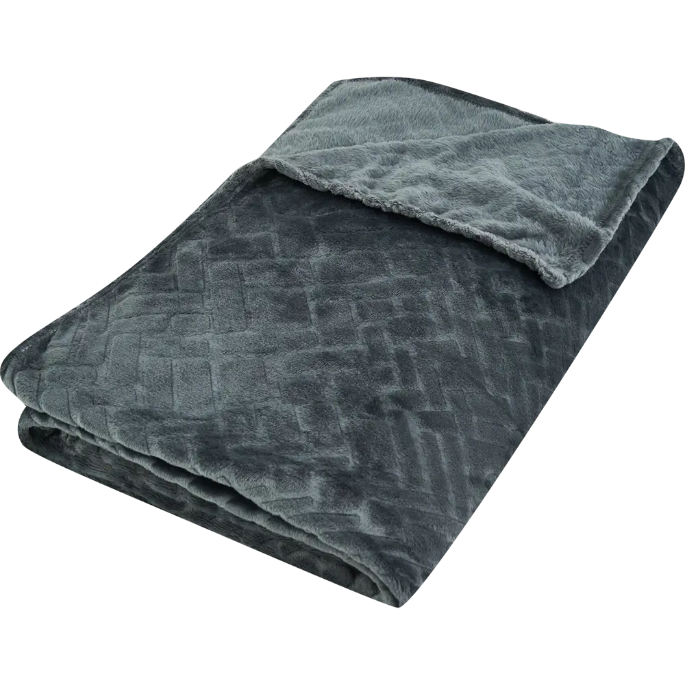 Плед Arce 200x220 см фланель цвет серый Ardenza STLM-2210236