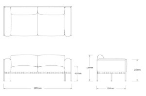 2-местный садовый диван