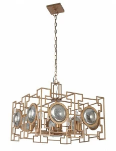 Подвесная люстра Crystal Lux Cuento SP8 Gold CRYSTAL LUX ДИЗАЙНЕРСКИЕ, CUENTO 108728 Золотой