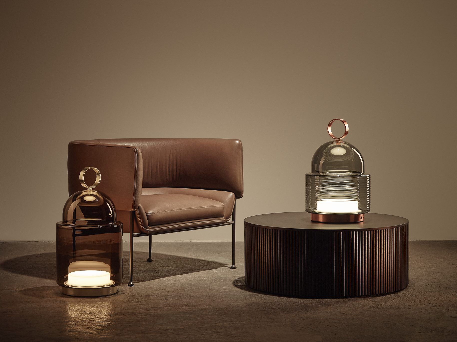 Батарея выдувное стекло светодиодный торшер BROKIS Dome Nomad ARCH-00098223 - Вид №1