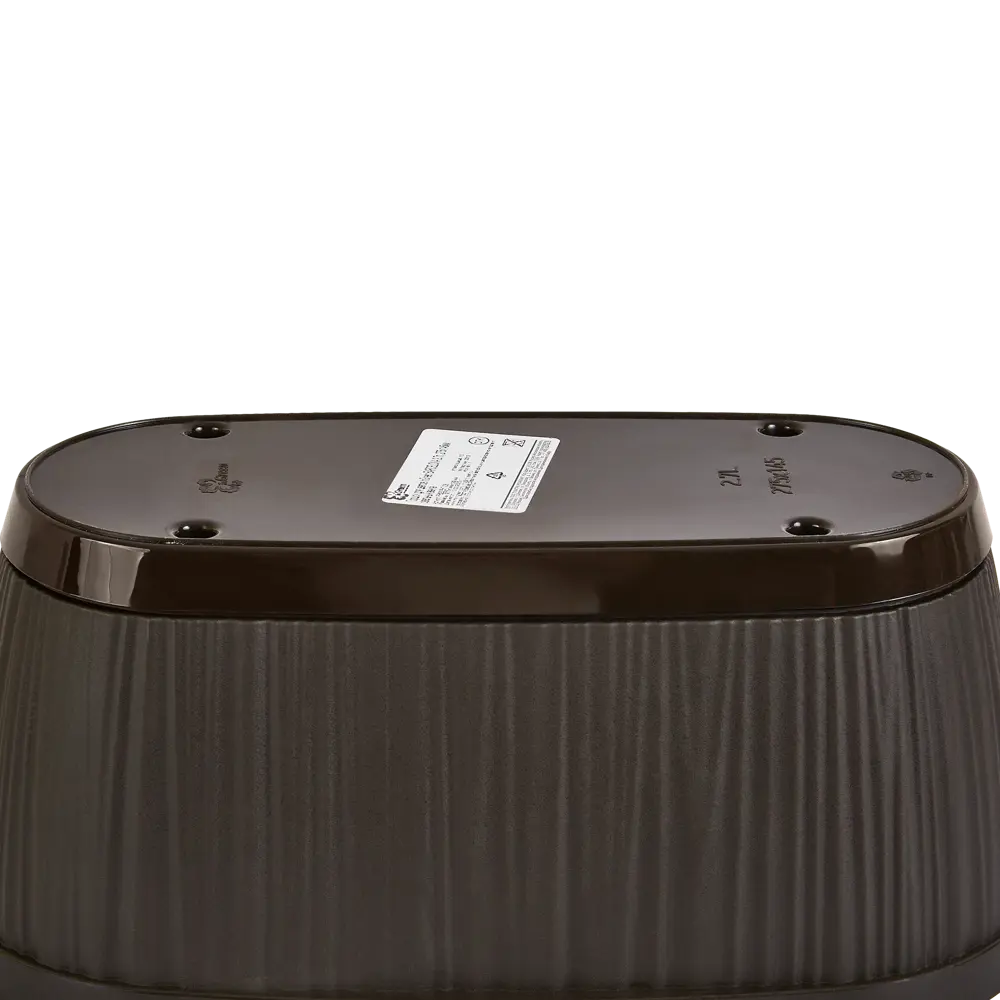 Горшок цветочный Ingreen Barcelona 14.4x27.7 h12.2 см v2.7 л пластик серый STLM-2005355 - Вид №3