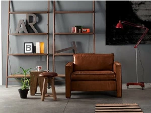 Devina Nais Кожаное кресло с подлокотниками Nevada